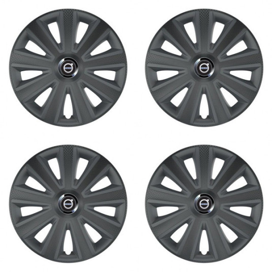 Poklice pro Volvo (černé) 15 Aviator carbon grafite