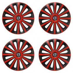 Poklice pro Volvo (černé) 15 TREND red and black