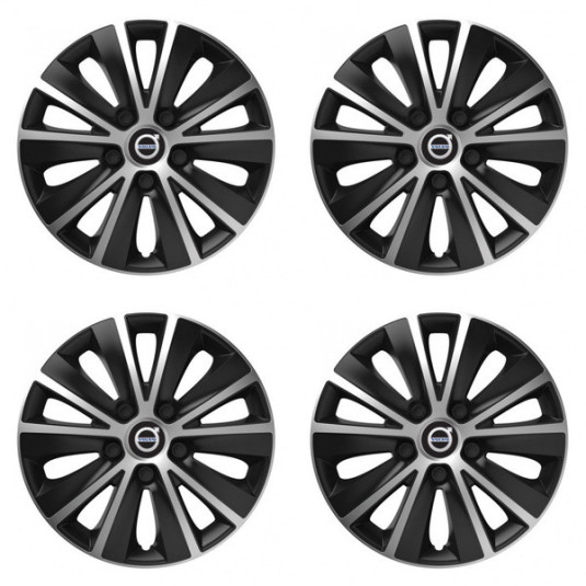 Poklice pro Volvo (černé) 15 RAPIDE silver and black