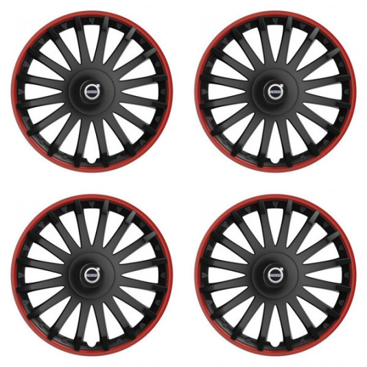 Poklice pro Volvo (černé) 16 CRYSTAL RO black