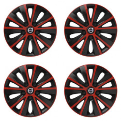 Poklice pro Volvo (černé) 16 RAPIDE red and black