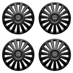 Poklice pro Fiat (černý) 14 Luxury black