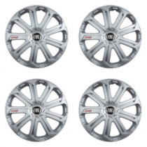 Poklice pro Fiat (černý) 14 Evo silver
