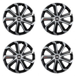 Poklice pro Fiat (černý) 14 Evo black&silver