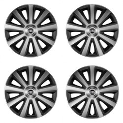 Poklice pro Fiat (černý) 14 Aviator carbon silver&black