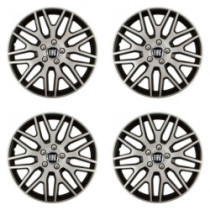 Poklice pro Fiat (černý) 14 Dakar NC silver and black