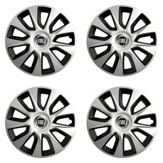 Poklice pro Fiat (černý) 14 STRATOS double colour