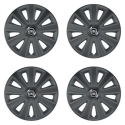 Poklice pro Fiat (černý) 15 Aviator carbon grafite