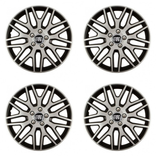 Poklice pro Fiat (černý) 15 Dakar NC silver and black