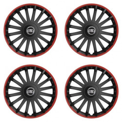 Poklice pro Fiat (černý) 15 CRYSTAL RO black