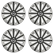 Poklice pro Fiat (černý) 15 TREND RC double colour