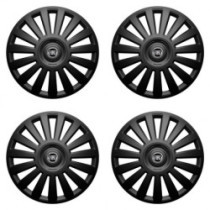 Poklice pro Fiat (černý) 16 Luxury black