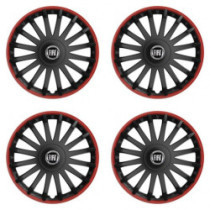 Poklice pro Fiat (černý) 16 CRYSTAL RO black