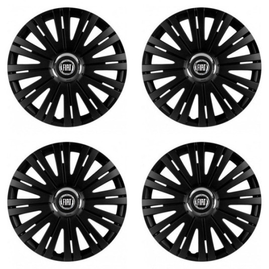 Poklice pro Fiat (černý) 16 ACTIVE RC BLACK