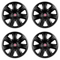 Poklice pro Fiat (červené) 14 COMFORT BLACK