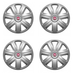 Poklice pro Fiat (červené) 14 COMFORT