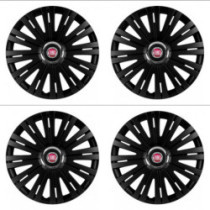Poklice pro Fiat (červené) 14 ACTIVE RC BLACK