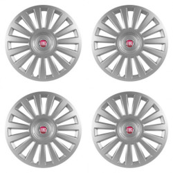 Poklice pro Fiat (červené) 15 Luxury