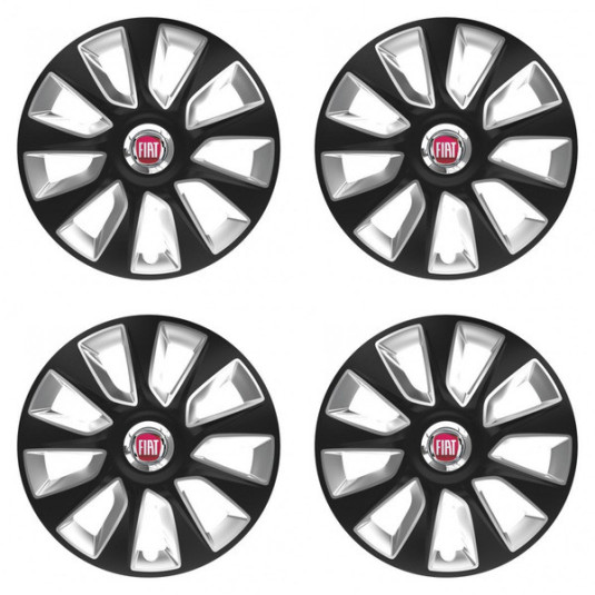 Poklice pro Fiat (červené) 15 STRATOS BS