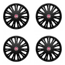 Poklice pro Fiat (červené) 15 SPARK BLACK
