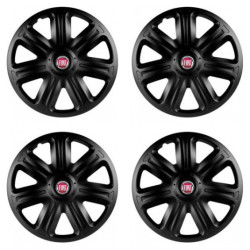 Poklice pro Fiat (červené) 15 COMFORT BLACK