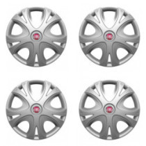 Poklice pro Fiat (červené) 15 DYNAMIC