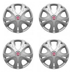 Poklice pro Fiat (červené) 15 DYNAMIC