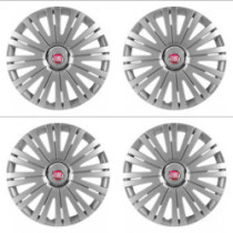 Poklice pro Fiat (červené) 15 ACTIVE RC