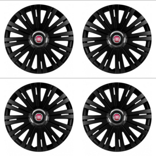 Poklice pro Fiat (červené) 15 ACTIVE RC BLACK