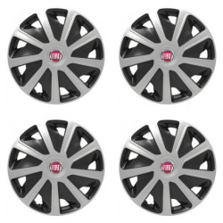 Poklice pro Fiat (červené) pre dodávky 15 Craft silver and black