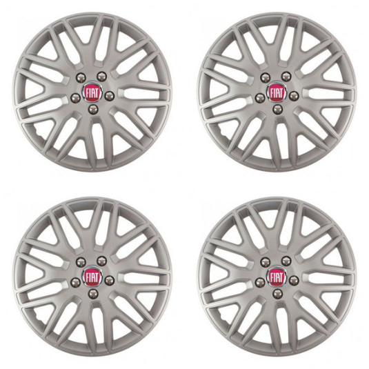 Poklice pro Fiat (červené) 16 DAKAR