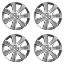 Poklice pro Fiat (červené) 16 GTX CARBON silver