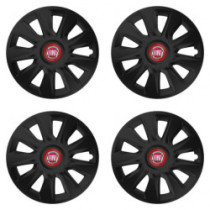 Poklice pro Fiat (červené) 16 STRATOS RR black