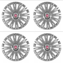 Poklice pro Fiat (červené) 16 ACTIVE RC