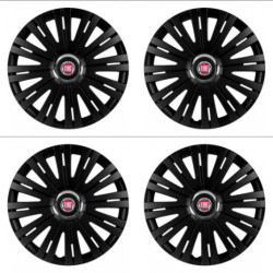 Poklice pro Fiat (červené) 16 ACTIVE RC BLACK