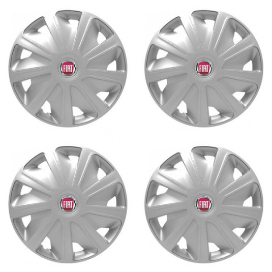 Poklice pro Fiat (červené) pre dodávky 16 Craft silver