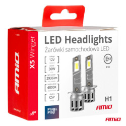 LED žárovky X5-series WINGER H1 6000K max 30W AMIO-03943