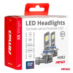 LED žárovky X5-series WINGER HIR2 6000K max 50W AMIO-03950