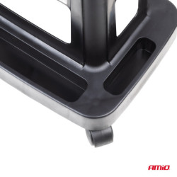 Dílenská stolička na kolečkách s úložným prostorem na nářadí 150 kg AMiO-04269