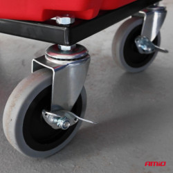 Dílenská stolička na kolečkách s úložným prostorem na nářadí 150kg AMiO-04268