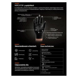 Nitrilové rukavice GoGrip černé velikost L, 50 ks