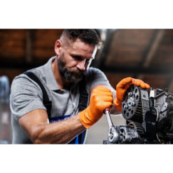 Nitrilové rukavice GoGrip oranžové velikost M, 50 ks