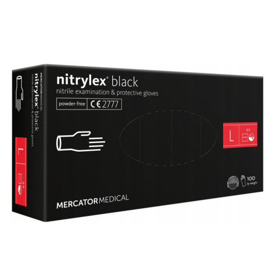 Nitrilové rukavice Nitrylex Basic velikost L, 100 ks