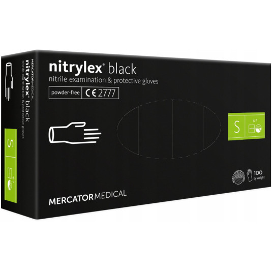 Nitrilové rukavice Nitrylex Basic velikost S, 100 ks