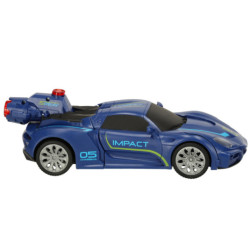 Transformer Revolt TRANSFORMING ROBOT RACER auto na dálkové ovládání, modré