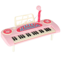 INTERAKTIVNÍ KLÁVESOVÝ VARHANNÍ MIKROFON - RŮŽOVÝ
