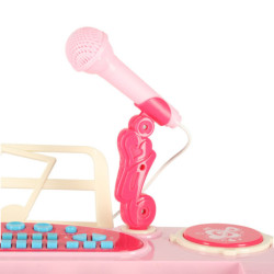 INTERAKTIVNÍ KLÁVESOVÝ VARHANNÍ MIKROFON - RŮŽOVÝ