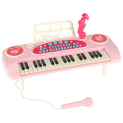 INTERAKTIVNÍ KLÁVESOVÝ VARHANNÍ MIKROFON - RŮŽOVÝ