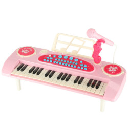 INTERAKTIVNÍ KLÁVESOVÝ VARHANNÍ MIKROFON - RŮŽOVÝ