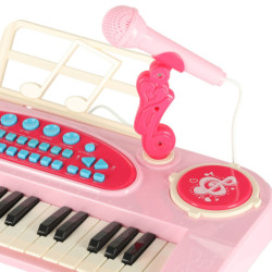 INTERAKTIVNÍ KLÁVESOVÝ VARHANNÍ MIKROFON - RŮŽOVÝ